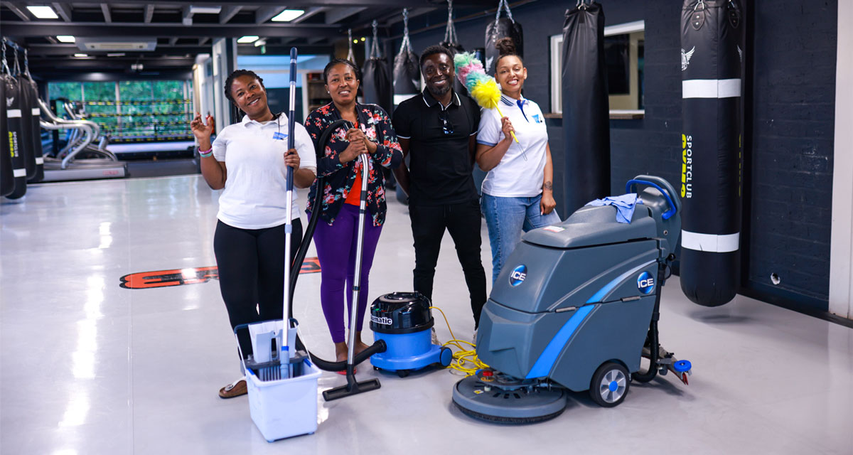 schoonmaak in kantoren