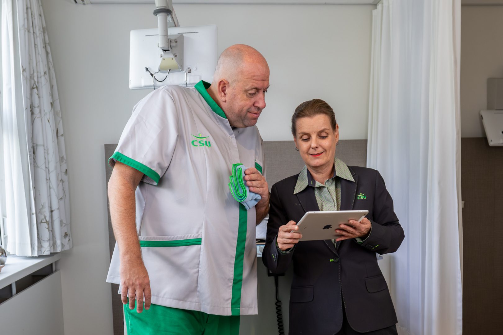 schoonmaken in ziekenhuis