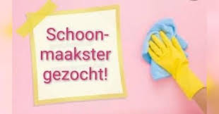 schoonmaak hulp gezocht