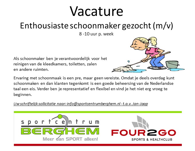 schoonmaakwerk gezocht